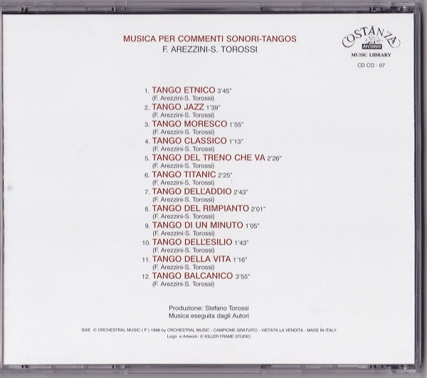last ned album F Arezzini, S Torossi - Tangos