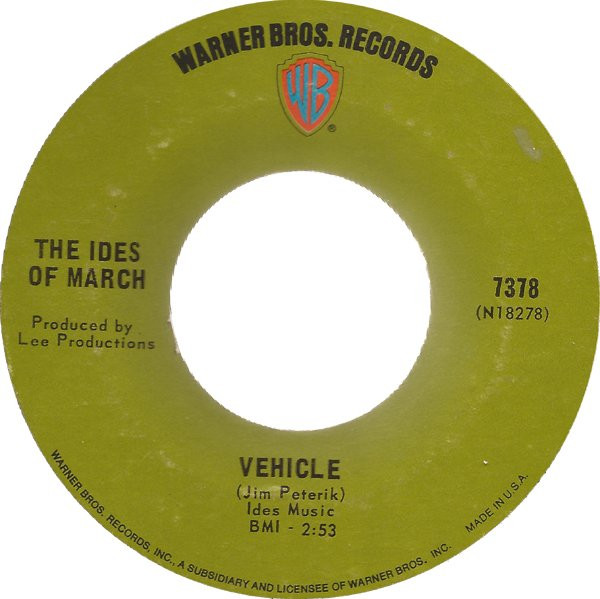 The Ides Of March – Vehicle (1970, Terre Haute Pressing, Vinyl