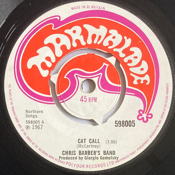 Chris Barber's Band – Cat Call (1967, Vinyl) - Discogs