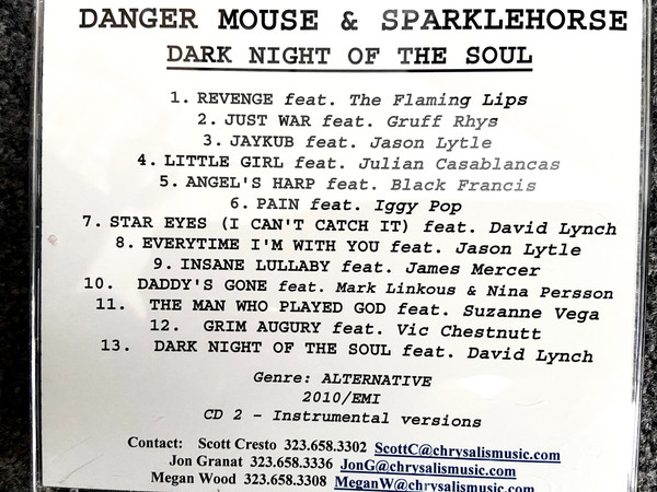 Danger Mouse And Sparklehorse - Dark Night Of The Soul | Releases