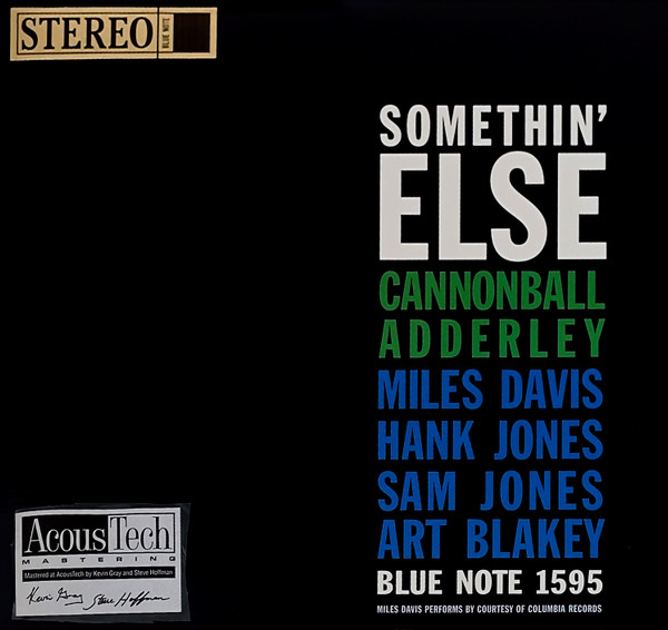 Cannonball Adderley – Somethin' Else (2008, 180g, Vinyl