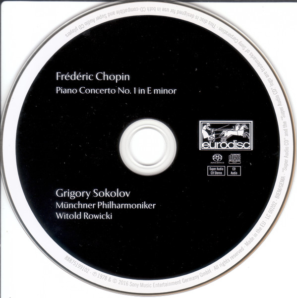 baixar álbum Frédéric Chopin Grigory Sokolov, Münchner Philharmoniker, Witold Rowicki - Piano Concerto No1