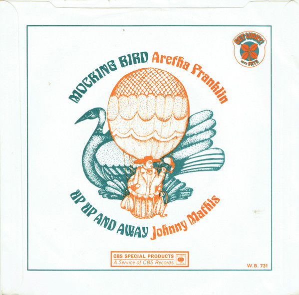 descargar álbum Aretha Franklin Johnny Mathis - Mocking Bird Up Up Away