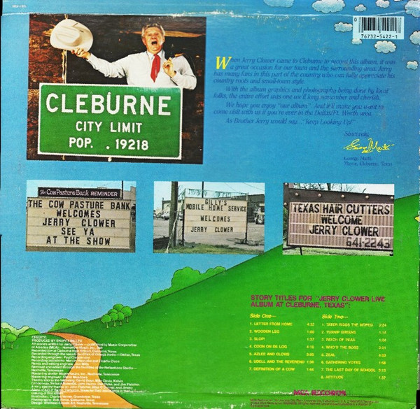 Album herunterladen Jerry Clower - Live At Cleburne Texas