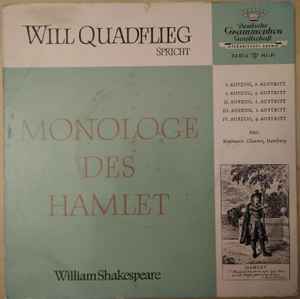 Will Quadflieg - Spricht Monologe Des Hamlet album cover