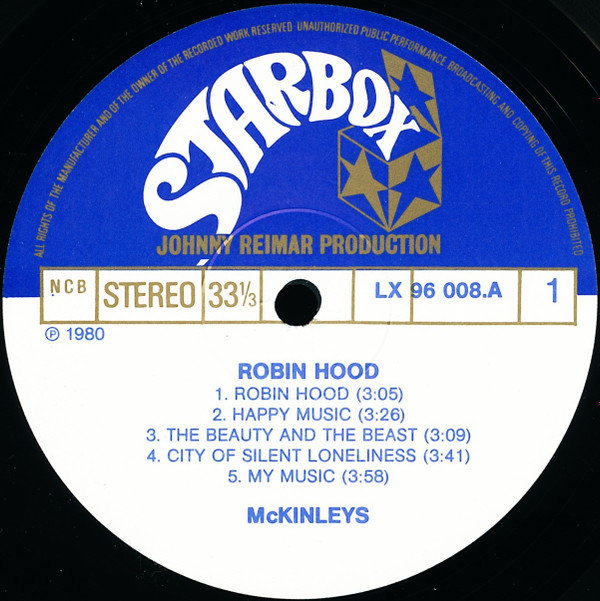 lataa albumi McKinleys - Robin Hood