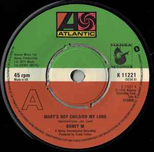 Boney M. - Mary's Boy Child / Oh My Lord album cover