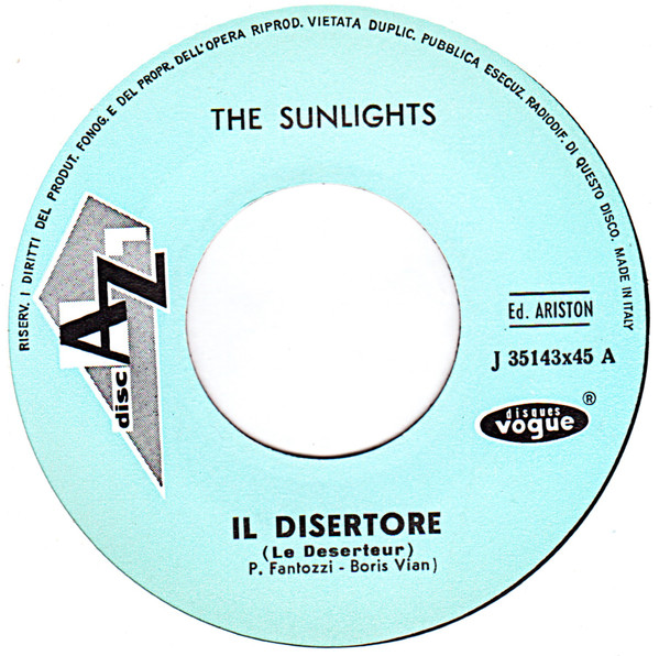 baixar álbum The Sunlights - Il Disertore Tanti Amici
