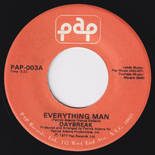 Daybreak – Everything Man / I Need Love (1977, Vinyl) - Discogs