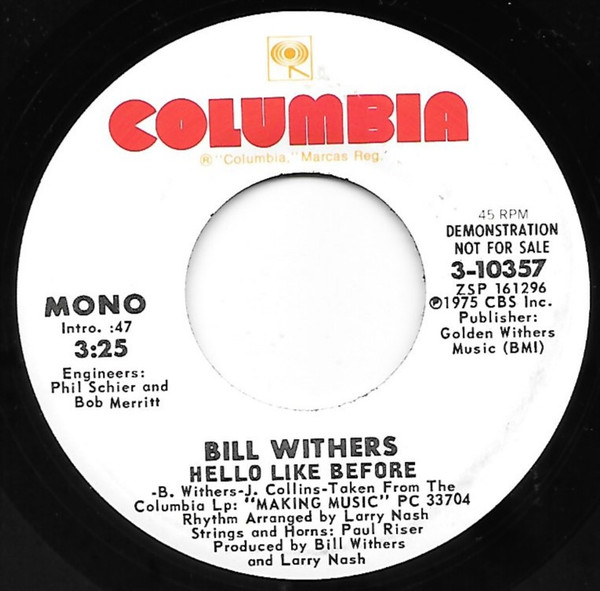 descargar álbum Bill Withers - Hello Like Before