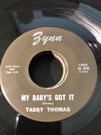 last ned album Tabby Thomas - My Babys Got It Tomorrow
