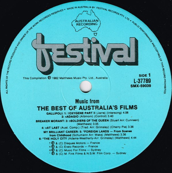 ladda ner album Various - Music From The Best Of Australias Films