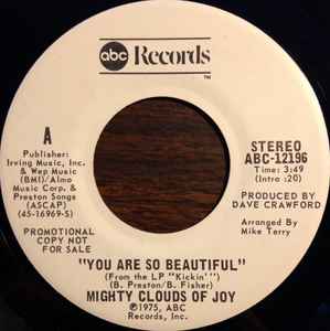 The Mighty Clouds Of Joy - You Are So Beautiful album cover