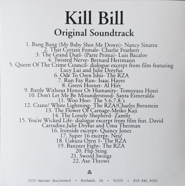 Kill Bill Vol. 1 - Original Soundtrack (CDr) - Discogs