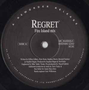 New Order - Regret album cover