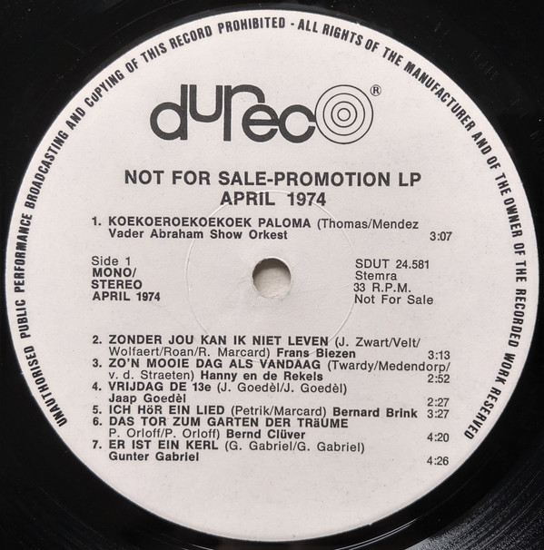 baixar álbum Various - Promotie LP April 1974