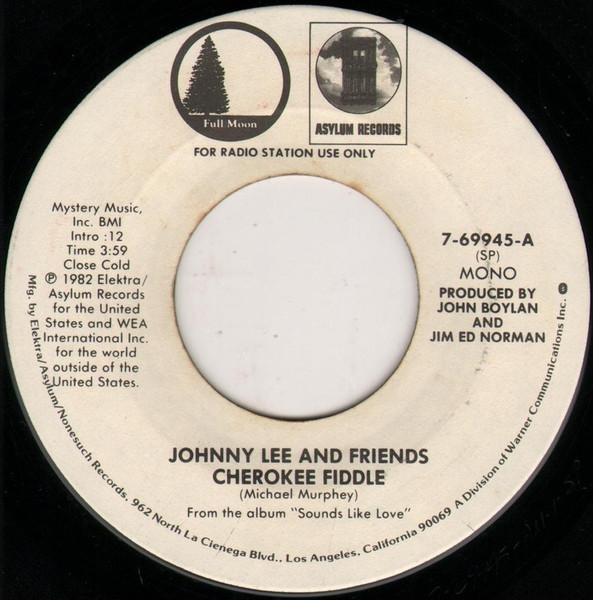 Johnny Lee – Cherokee Fiddle (1982, Vinyl) - Discogs