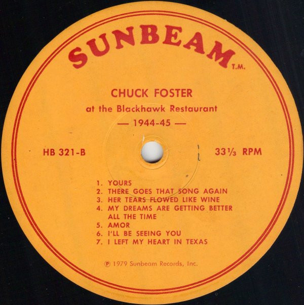 last ned album Chuck Foster & His Orchestra - At The Blackhawk Restaurant 1944 45 Broadcasts From Chicago