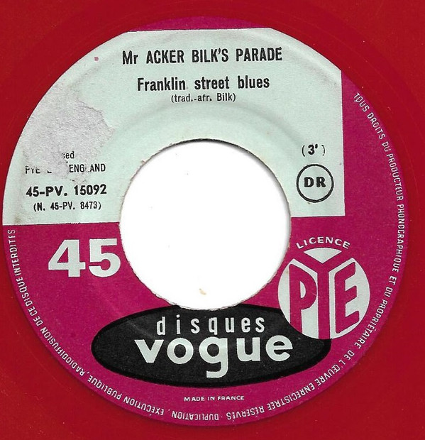 descargar álbum Mr Acker Bilk's Parade - Travelling Blues Franklin Street Blues
