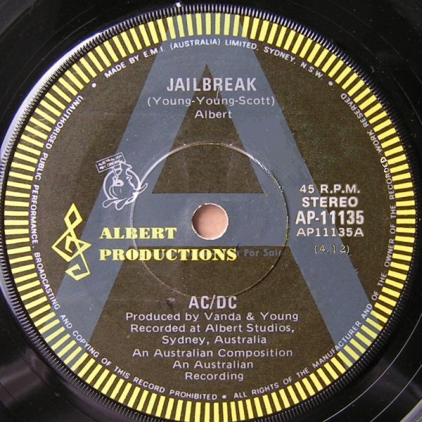 AC/DC – '74 Jailbreak (1984, Cassette) - Discogs