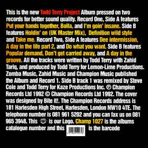Todd Terry Project Album