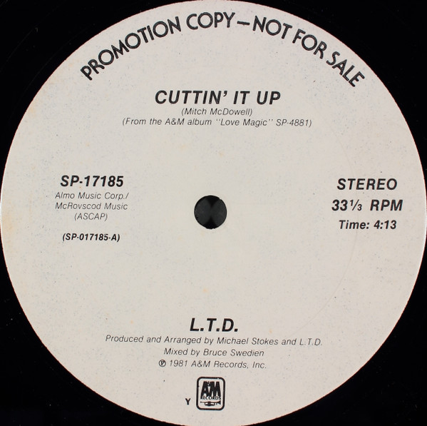 L.T.D. – Cuttin' It Up (1981, Terre Haute Pressing, Vinyl) - Discogs