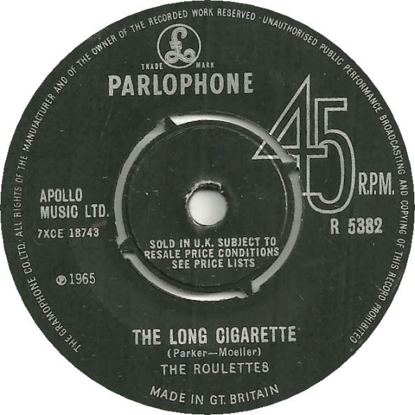 The Roulettes – The Long Cigarette (1965, Vinyl) - Discogs