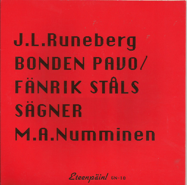 ladda ner album MA Numminen - JL Runeberg Bonden Pavo Fänrik Ståls Sägner
