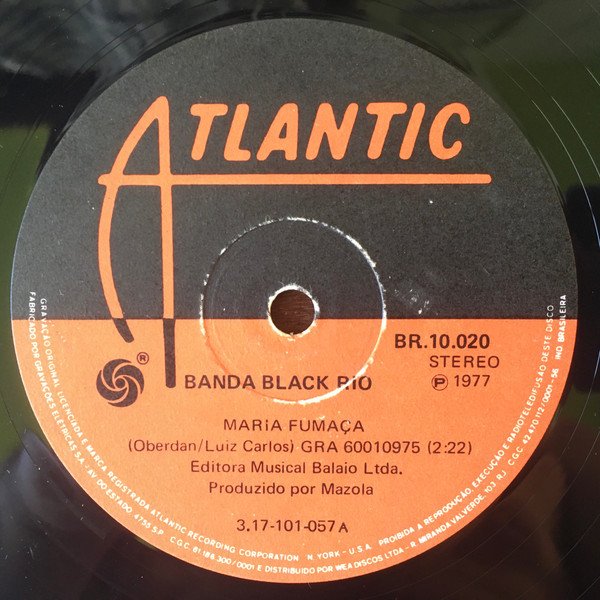 Banda Black Rio – Maria Fumaca (1977, Vinyl) - Discogs