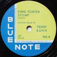 Teddy Bunn – King Porter Stomp / Bachelor Blues (1940, Yellow/Blue 