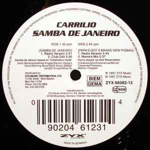 Carrilio – Samba De Janeiro (1997, Vinyl) - Discogs