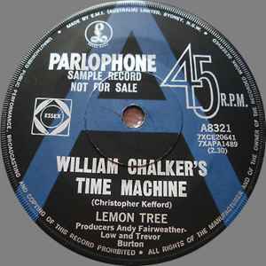 Lemon Tree – William Chalker's Time Machine (1968, Vinyl) - Discogs