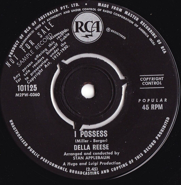 Della Reese A Far Far Better Thing I Possess 1961 Vinyl