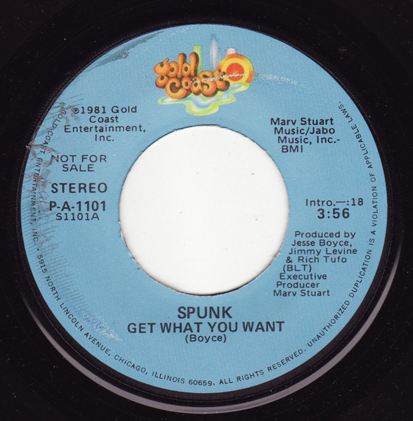 Spunk – Get What You Want / Tighten It Up (1981, Vinyl) - Discogs
