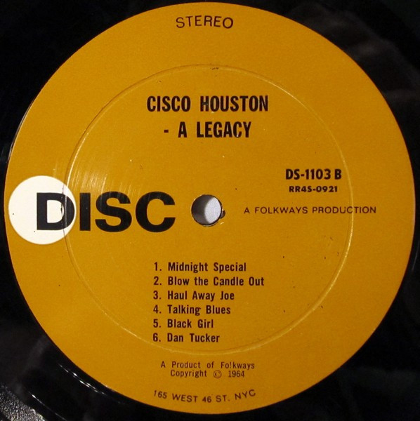 baixar álbum Cisco Houston - Cisco Houston A Legacy