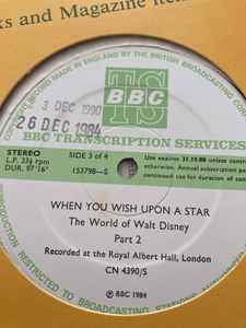 BBC Radio Orchestra - When You Wish Upon A Star - The World Of Walt Disney album cover