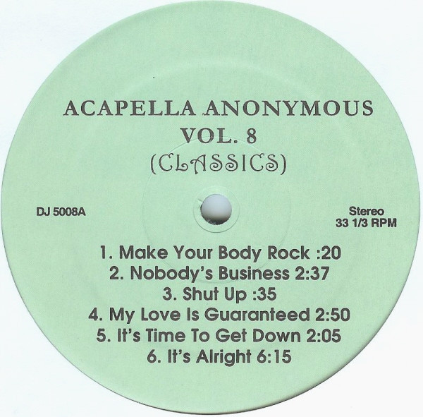 Album herunterladen Various - Acapella Anonymous Vol 3
