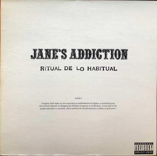 Jane's Addiction – Ritual De Lo Habitual (1990, Censored Version