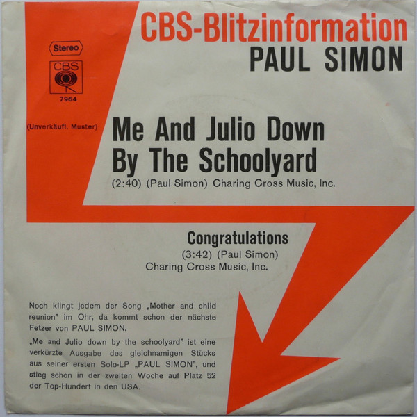 lataa albumi Paul Simon - Me And Julio Down By The Schoolyard