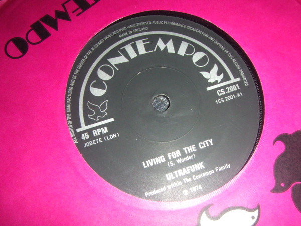 Living For The City Ultrafunk 7", Single, Sol 