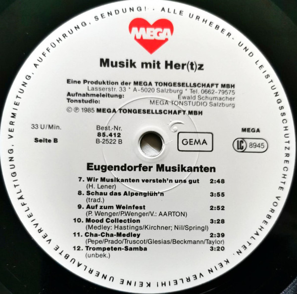 descargar álbum Eugendorfer Musikanten - Ein Abend Mit Den