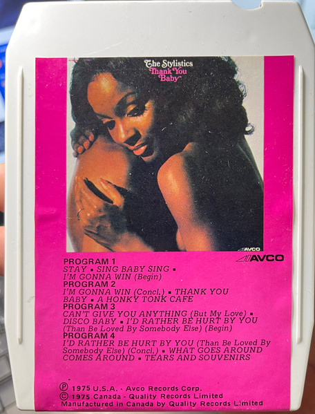 The Stylistics – Thank You Baby (1975, Vinyl) - Discogs