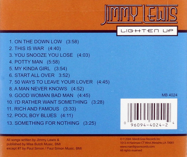 lataa albumi Download Jimmy Lewis - Lighten Up album