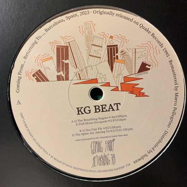 KG Beat – Breathing Engine EP (1995, Vinyl) - Discogs