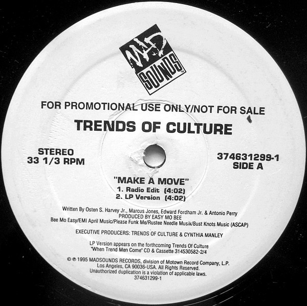 Trends Of Culture – Make A Move (1995, Vinyl) - Discogs