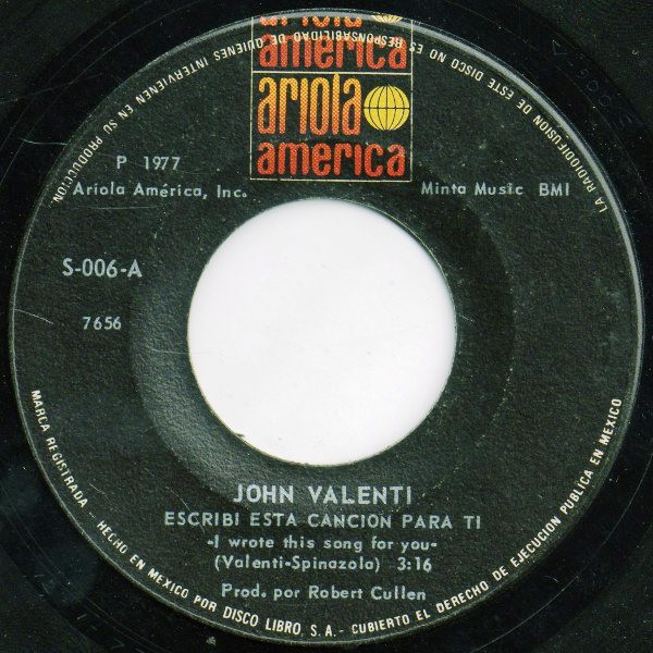 descargar álbum John Valenti - Escribi Esta Cancion Para Ti I Wrote This Song For You