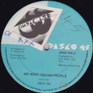 Cecil B - We West Indian People album cover