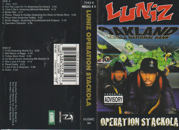 Luniz – Operation Stackola (1995, Cassette) - Discogs