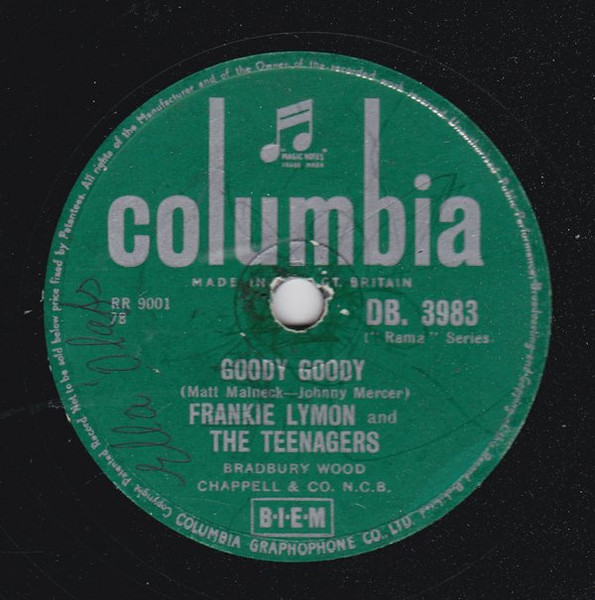 Frankie Lymon And His Teenagers – Goody Goody / Creation Of Love