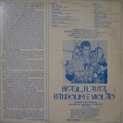 Album herunterladen Evandro E Seu Regional - Brasil Flauta Bandolim E Violão